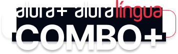 O combo+ é a junção do alura+ e o aluralíngua